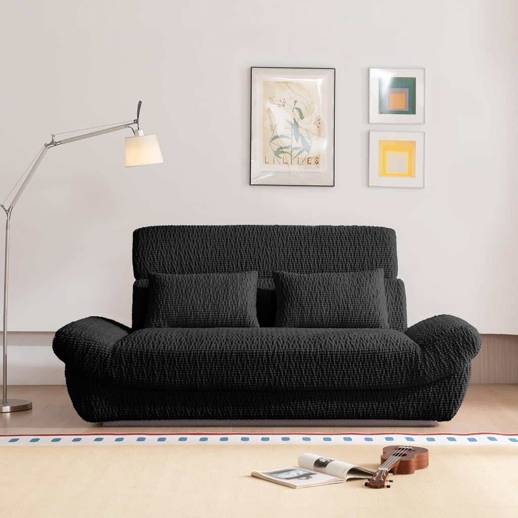 79.5'' Loveseat Sofa, Ultra-High Backrest Design, 2 Seater Boneless Sofa, Comfy Upholstered Sofa Couch, Modern Leisure Living Room Sofa