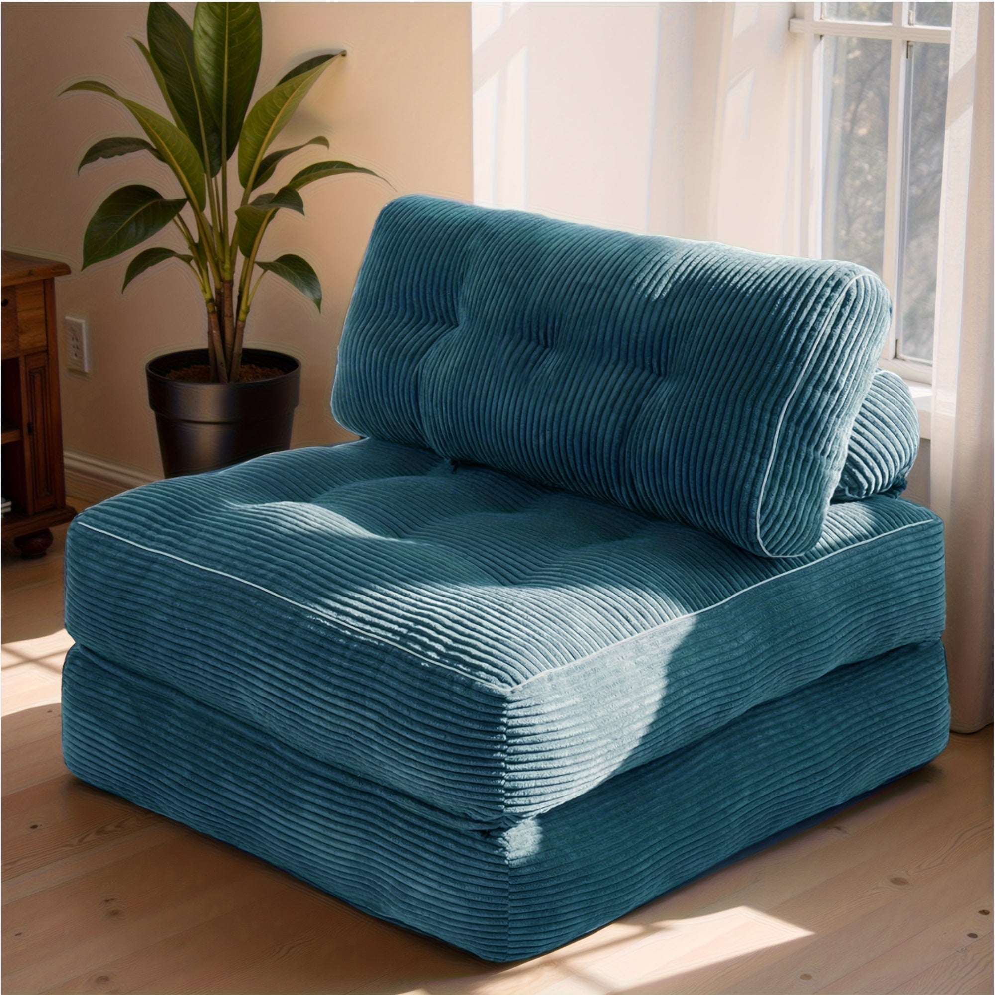 Folding Sofa Bed, Convertible Sleeper Chair for Adults, Folding Sofa Bed Foam Filling Couch with Pillow, Sleeper Chairs Single Size Floor Mattress