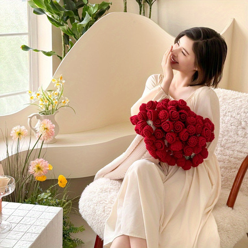 Single Piece Rose Design Blanket, Versatile All-Season Throw, Soft And Cozy Nap Blanket for Office Use, Lightweight And Portable Lap Blanket for Home, Sofa, And Living Room, Ideal Holiday Or Birthday Present for Women And Girlfriends