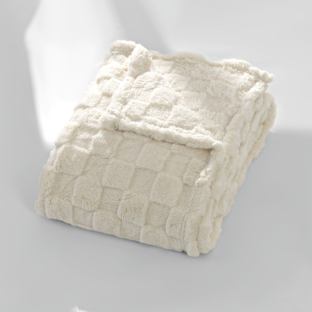 400-gram Velvet Fleece+ 160-gram Flannel Double-layer Blanket, Warm, Skin-friendly, Suitable for All Seasons, Winter Insulation Wonder, Available In Multiple Sizes, Simple And Elegant Design Multi-purpose Gift Friendly, Home Decor