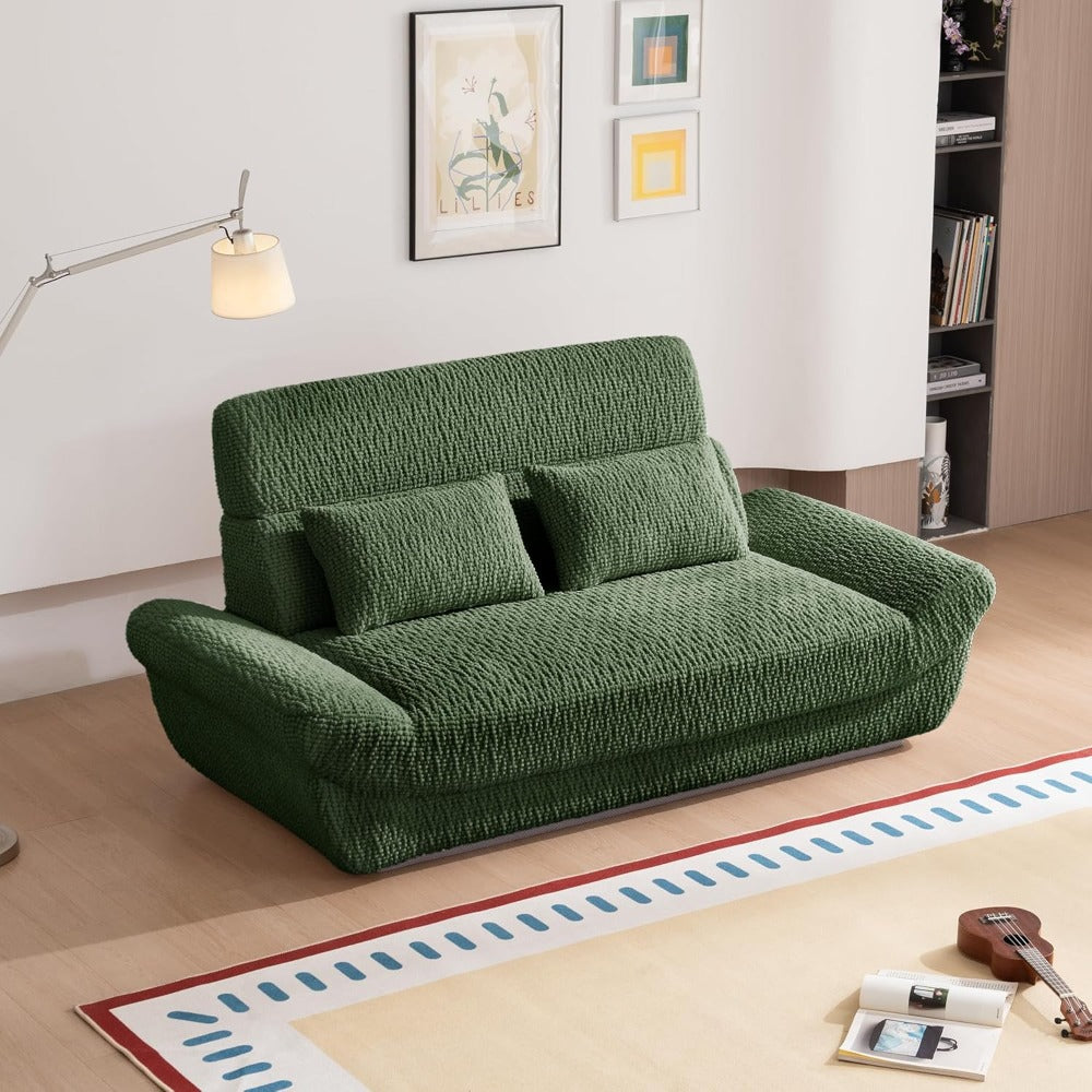 79.5'' Loveseat Sofa, Ultra-High Backrest Design, 2 Seater Boneless Sofa, Comfy Upholstered Sofa Couch, Modern Leisure Living Room Sofa