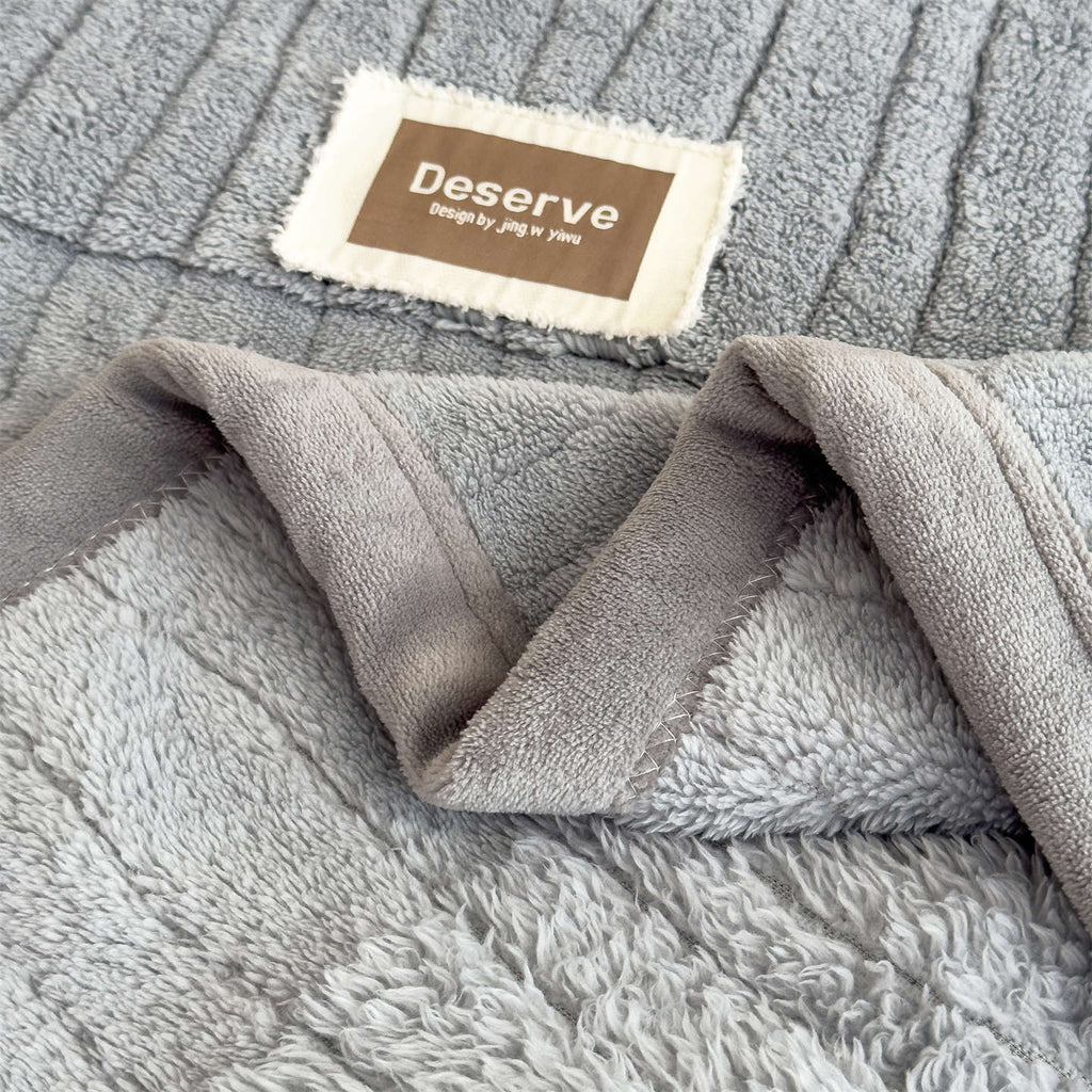 Luxury Heavyweight Yunxi Double-Sided Blanket - Thick - Bedspread with Geometric Jacquard Patterns, Soft Suitable for for Bed Sizes, Modern Bedding for,, Dorm Room