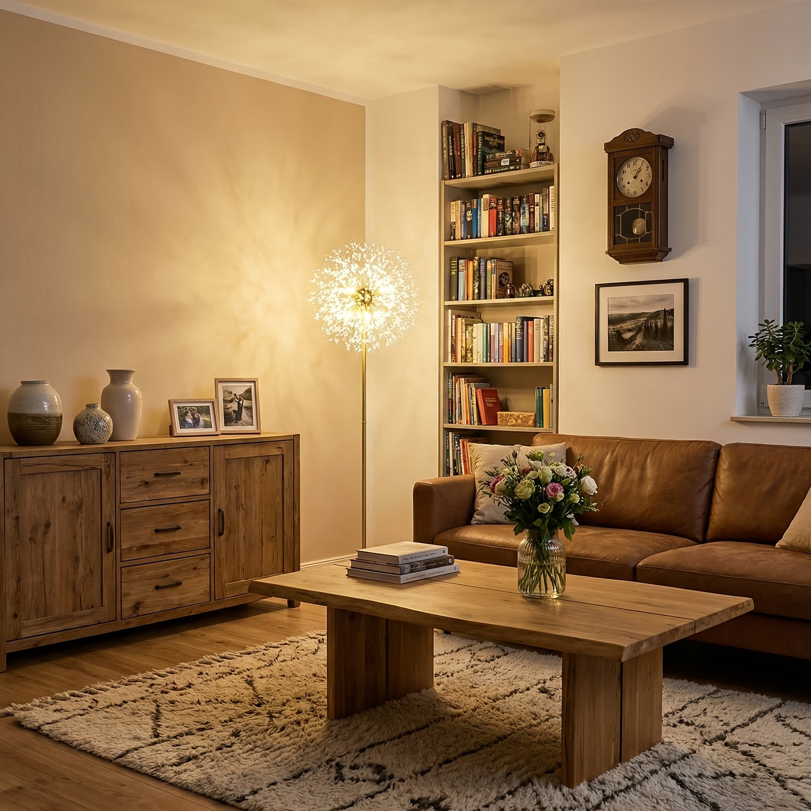 Modern Floor Lamp for Room: Golden Crystal Floor Lamps Tall Elegant Standing Lamp with On-Off Foot Switch - Standing Lamp for Bedroom - Tall Floor Lamp for Office Corner Bulbs,Living Room Floor Lamp, Gift, Festival, Ambient Light, No Included