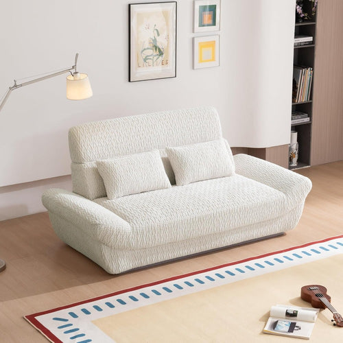 79.5'' Loveseat Sofa, Ultra-High Backrest Design, 2 Seater Boneless Sofa, Comfy Upholstered Sofa Couch, Modern Leisure Living Room Sofa