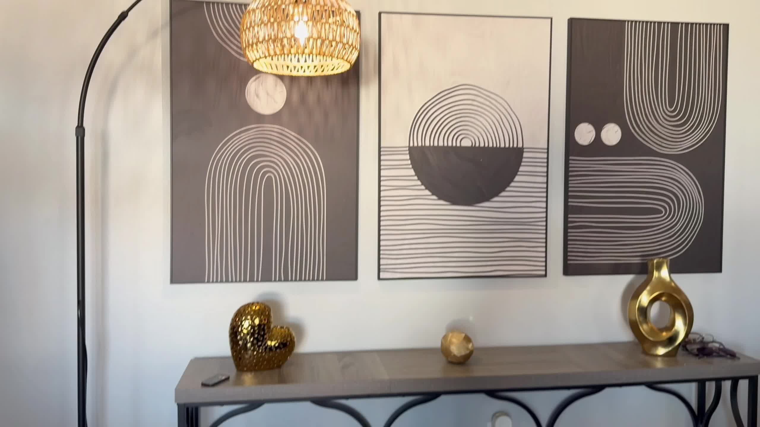 80-inch Jute Rope Curved Floor Lamp E26 Socket Translucent Jute Shade Weighted Base Adjustable Height Adjustable Angle Black Floor Lamp for Living Room, Bedroom, Study, Office (Bulb Not Included)