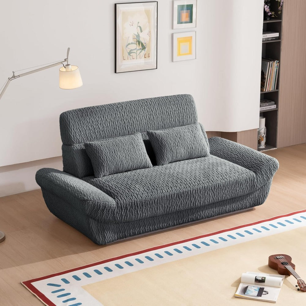 79.5'' Loveseat Sofa, Ultra-High Backrest Design, 2 Seater Boneless Sofa, Comfy Upholstered Sofa Couch, Modern Leisure Living Room Sofa